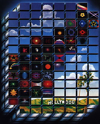 A grid of Image West motion-graphics frames
